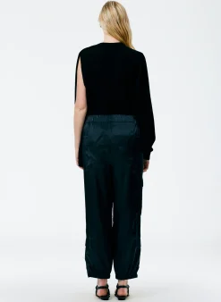 Hot Tibi Feather Weight Cashmere Easy Cocoon Tunic Black