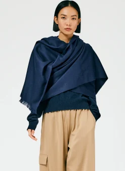 Discount Tibi Fringe Scarf Ivory