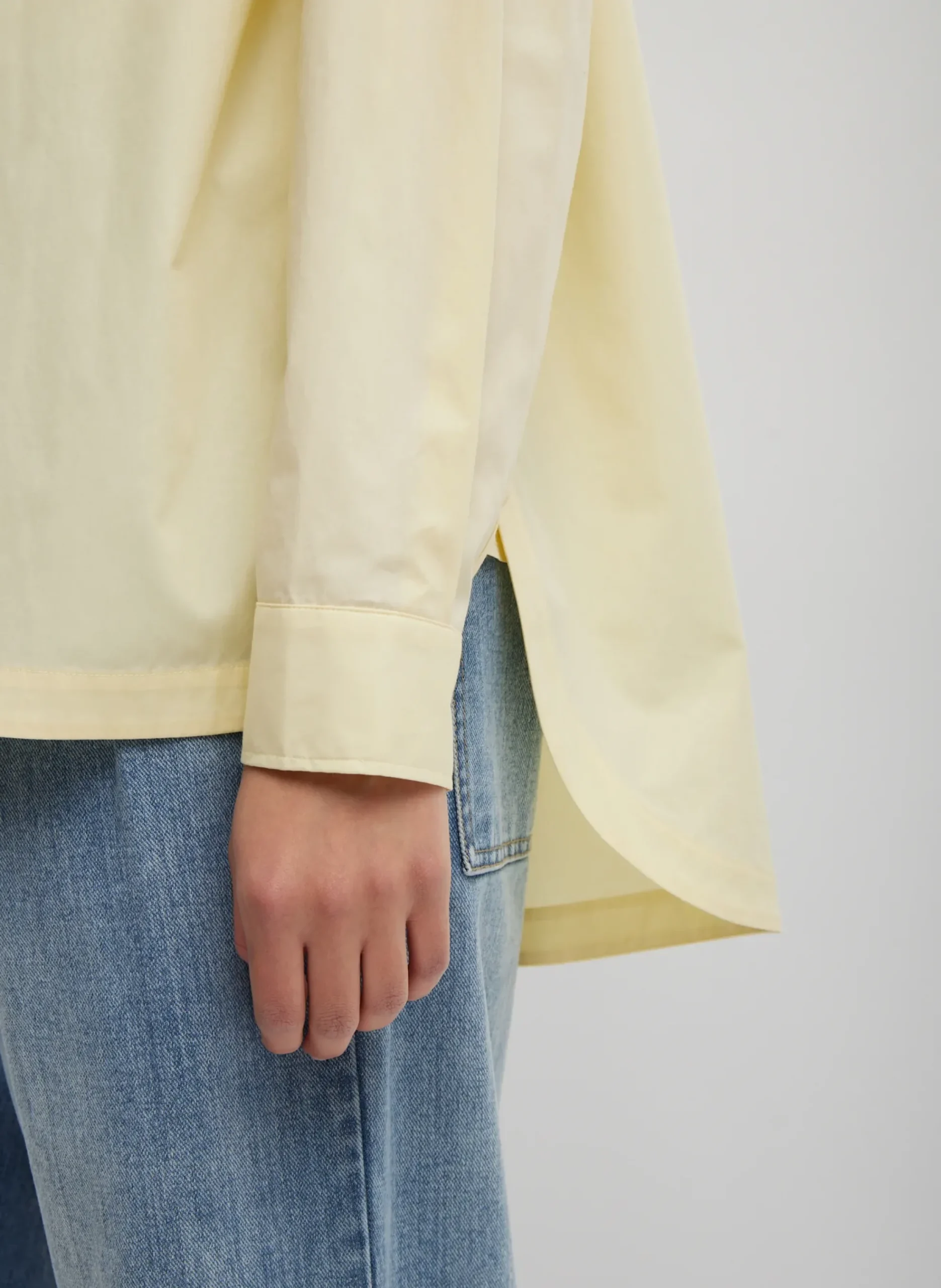 New Tibi Gabe Oversized Shirt Lemon Ice