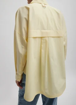 New Tibi Gabe Oversized Shirt Lemon Ice