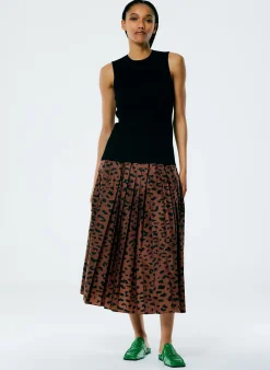 Sale Tibi Giselle Stretch Sweater Circle Openback Tank Black