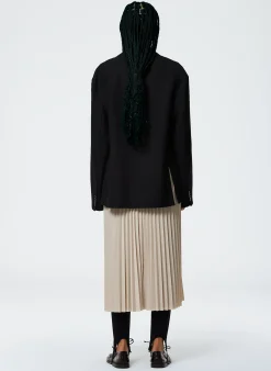 Outlet Tibi Grain De Poudre Liam Blazer With Slit Zipper Detail Black