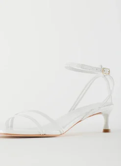 Sale Tibi Harper Naplack Sandal White