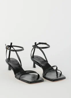 Hot Tibi Harper Naplack Sandal Black
