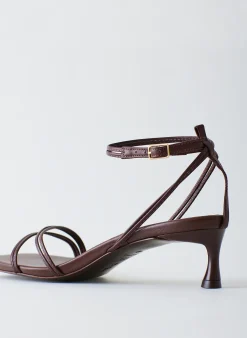 Online Tibi Harper Sandal Red Brown