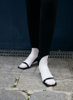 Clearance Tibi Jim Naplack Sandal Black