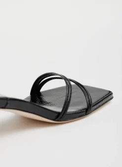 Clearance Tibi Jim Naplack Sandal Black