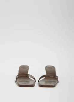 Discount Tibi Jim Naplack Sandal Brown