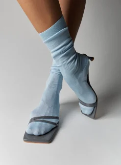Best Tibi Jim Naplack Sandal Grey