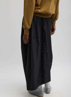 Best Tibi Nylon Asymmetrical Balloon Skirt Black