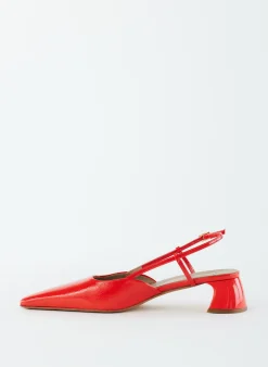 Sale Tibi Patent Leather Oscar Slingback Red