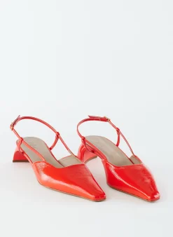 Sale Tibi Patent Leather Oscar Slingback Red