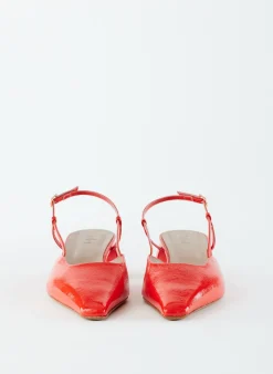 Sale Tibi Patent Leather Oscar Slingback Red