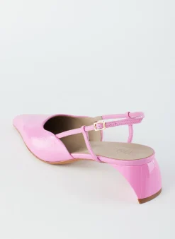 Discount Tibi Patent Leather Oscar Slingback Baby Pink