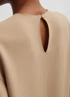 Tibi Pebble Sable Easy T-Shirt Granola