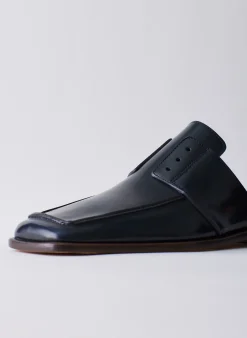 Outlet Tibi Pedro Slide Square Toe Loafer Navy