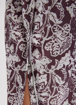Online Tibi Recycled Nylon Batik Full Skirt Cinnamon Multi