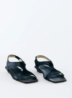 Best Tibi Rubin Satin Sandal Navy