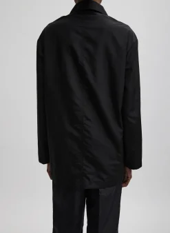 Tibi Silk Nylon Liam Blazer Black