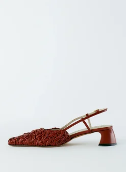 Sale Tibi Textu Victor Slingback Red