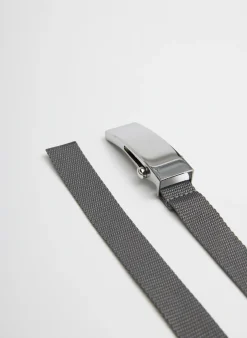 Clearance Tibi Tobian Webbing Belt Grey