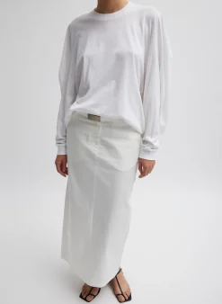 Best Tibi Tobian Webbing Belt White