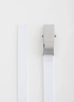 Best Tibi Tobian Webbing Belt White