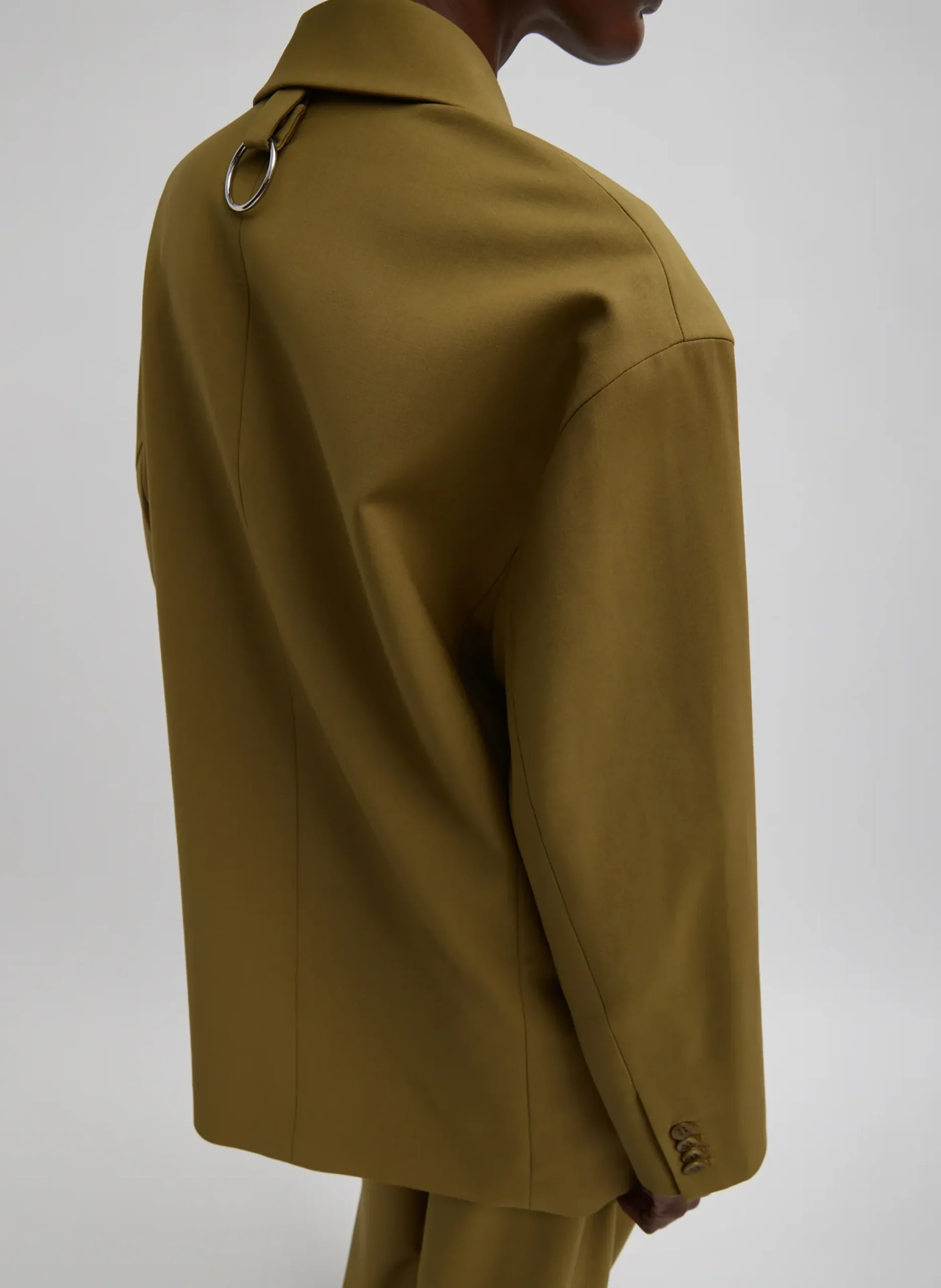 Hot Tibi Tropical Wool Liam Blazer Dark Hazel