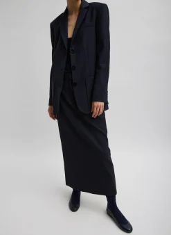 Hot Tibi Tropical Wool Max Blazer Navy