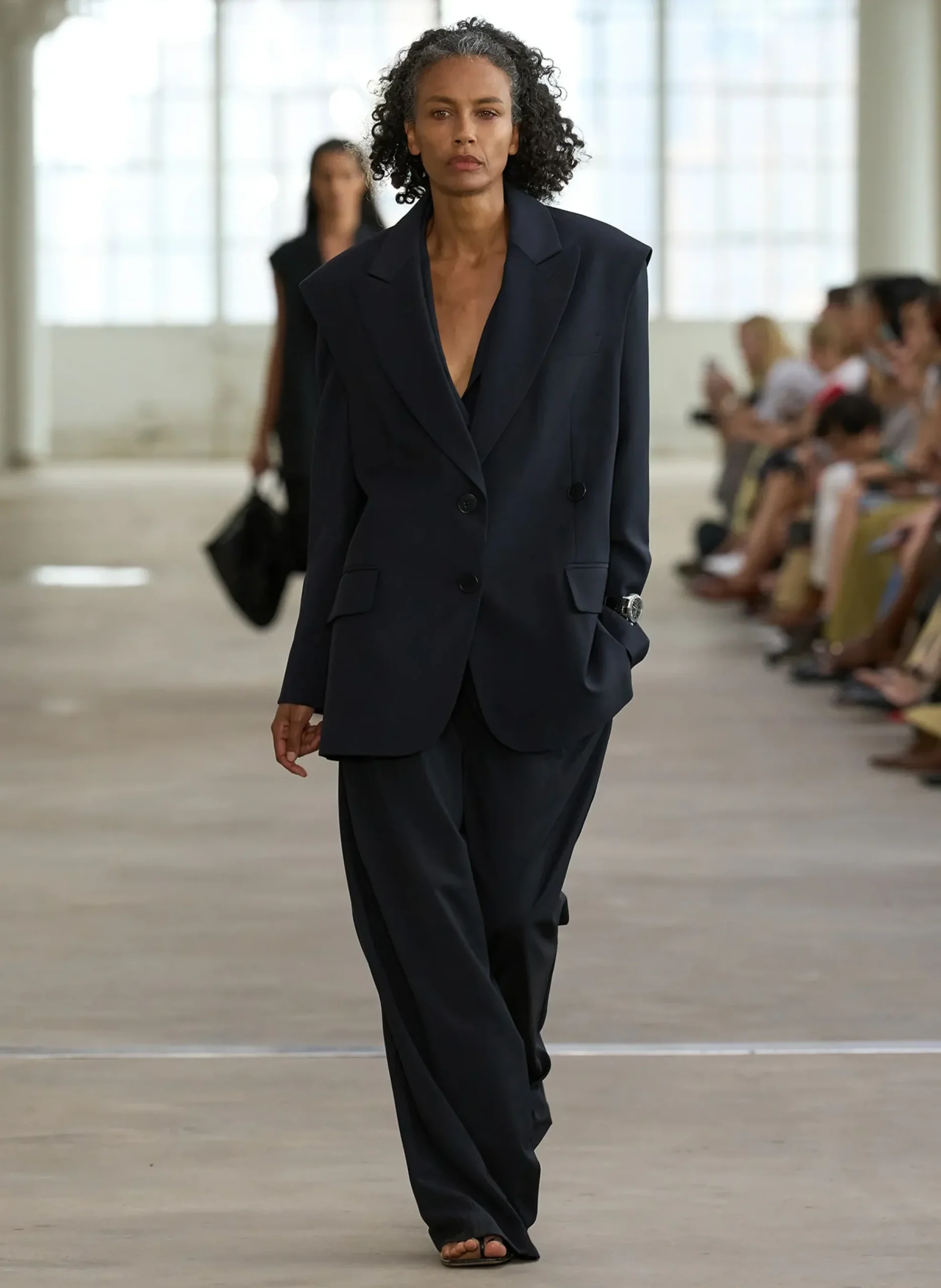 Hot Tibi Tropical Wool Stella Pant Navy