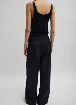 Hot Tibi Tropical Wool Stella Pant Navy
