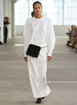 Online Tibi T-Shirt Circular Top White