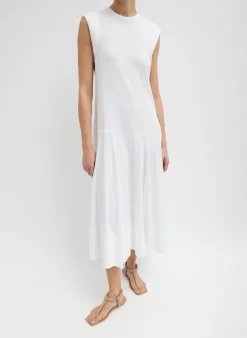 Hot Tibi T-Shirt Sleeveless Dress White