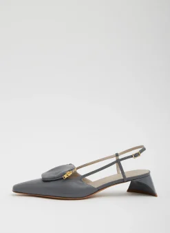 Tibi Victor Slingback Grey