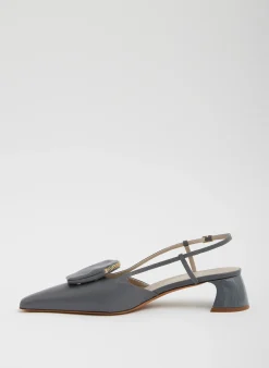 Tibi Victor Slingback Grey
