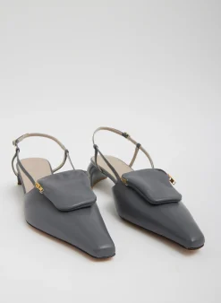 Tibi Victor Slingback Grey