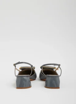 Tibi Victor Slingback Grey
