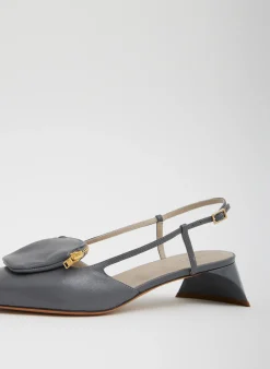 Tibi Victor Slingback Grey