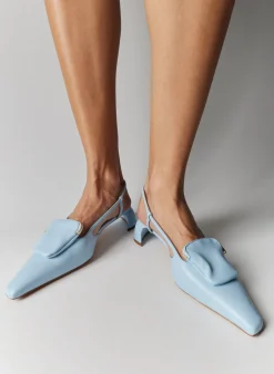Discount Tibi Victor Slingback Baby Blue