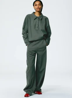 Online Tibi Winslow Sweatpant - Petite Grey Pine