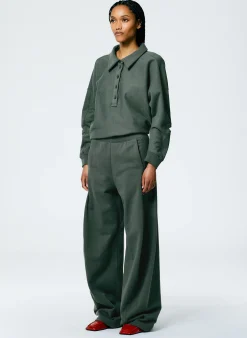 Online Tibi Winslow Sweatpant - Petite Grey Pine